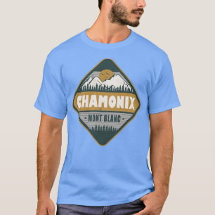 T-shirt Chamonix Mont Blanc France Randonnée Vintage