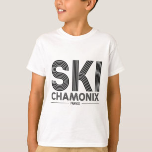 T-shirt Chamonix Station de ski France Alpes Mot de passe