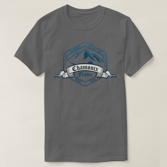 T-shirt Chamonix Station de ski France Copier (Design devant)