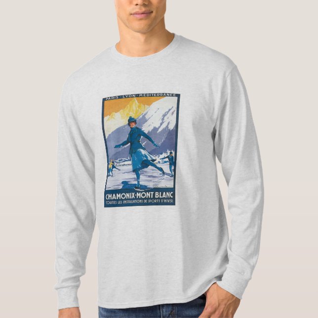 T-shirt Chamonix vintage Mont Blanc (Devant)