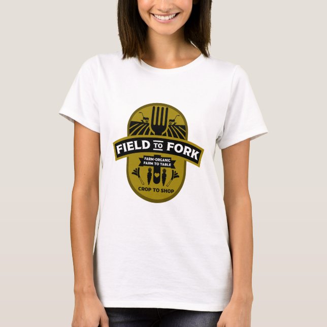T-shirt Champ à fourche (Devant)