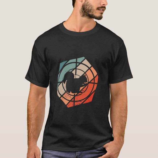 T-shirt Champ d'application cible Hexa Chasseur d'écureuil (Devant)
