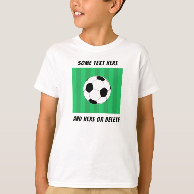 T-shirt Champ de balle de football personnalisé (Devant)