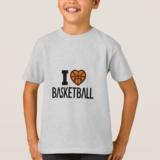 T-shirt Champ de basket (Devant)
