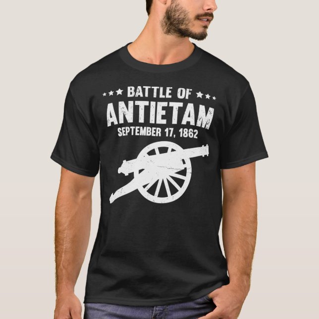 T-shirt Champ de bataille de la guerre civile d'Antietam (Devant)