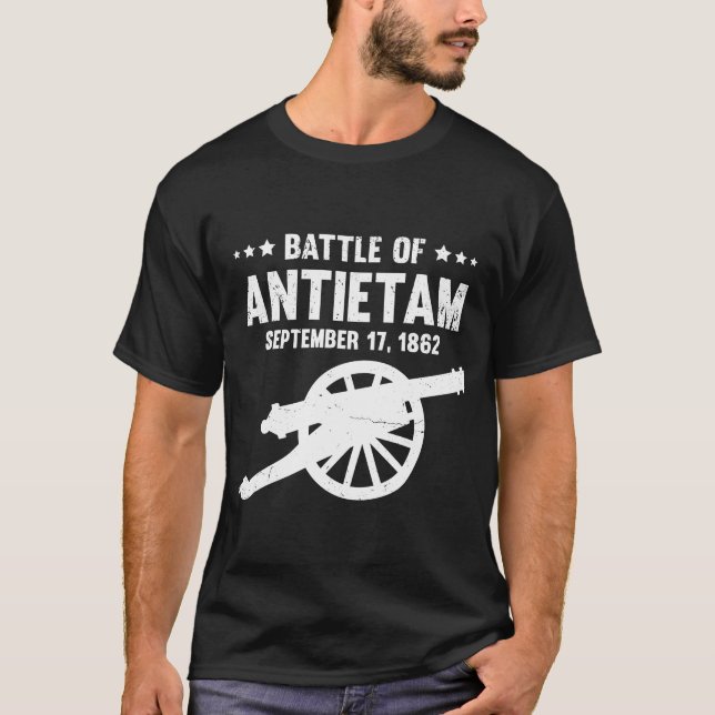 T-shirt Champ de bataille de la guerre civile d'Antietam B (Devant)
