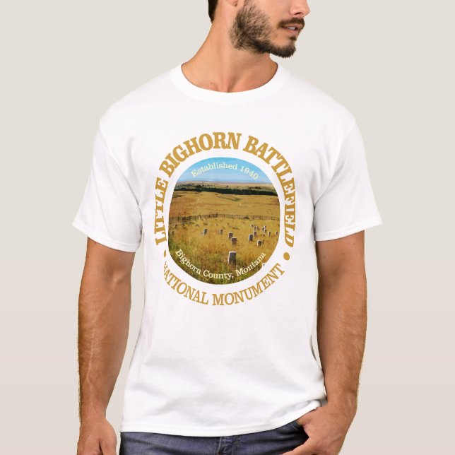 T-shirt Champ de bataille de Little Bighorn (NM) (Devant)