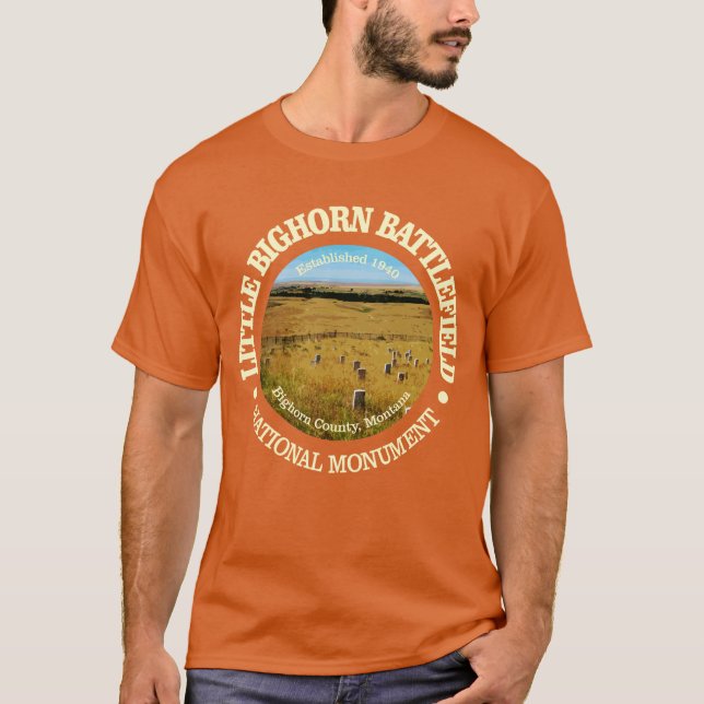 T-shirt Champ de bataille de Little Bighorn (NM) (Devant)