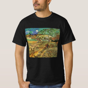 T-shirt Champ de blé clos avec paysan par Vincent van Gogh