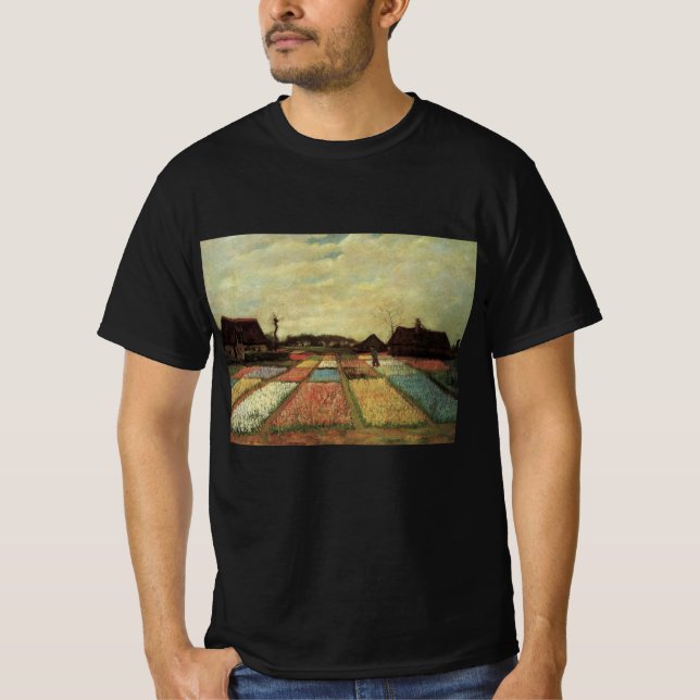 T-shirt Champ de bulbes de Vincent van Gogh (Devant)