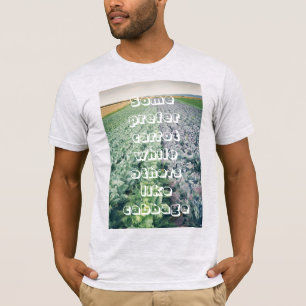 T-shirt Champ de chou : vert&violet