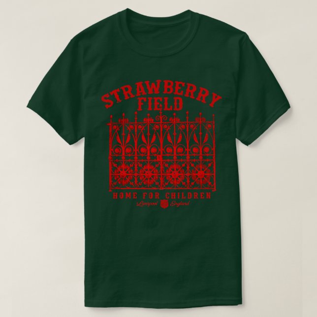 T-shirt Champ de fraises (Design devant)