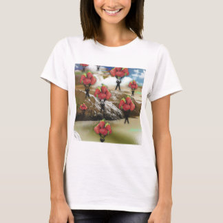 T-shirt champ de fraises pour toujours