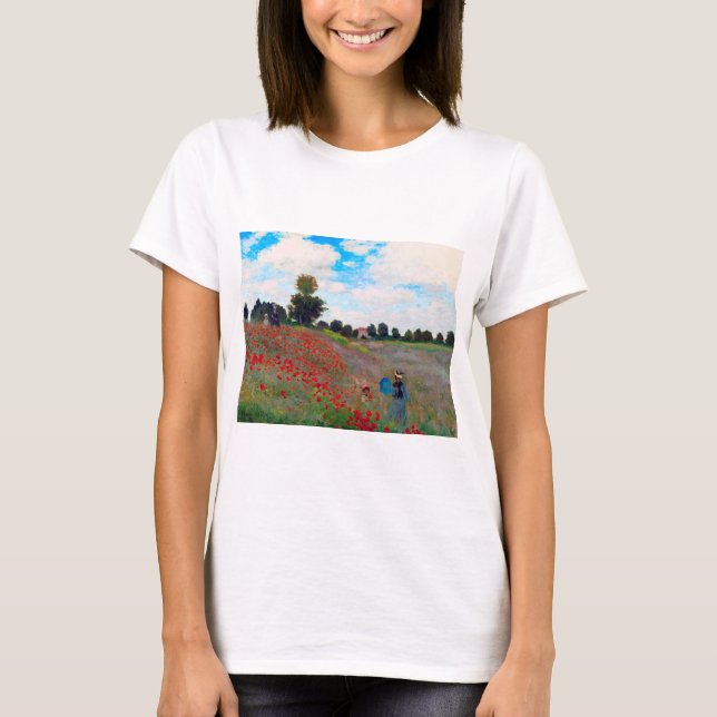 T-shirt Champ de pavot, Monet (Devant)
