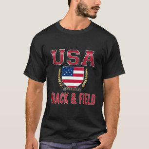 T-shirt Champ de piste Usa
