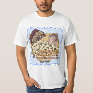 T-shirt Champ de poker du Dakota du Nord
