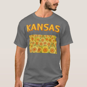 T-shirt Champ de tournesols à l'intérieur de la carte du K
