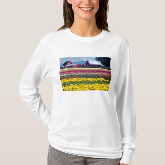 T-shirt Champ de tulipes (Devant)