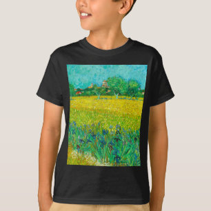 T-shirt Champ de Van Gogh avec des iris près d'Arles