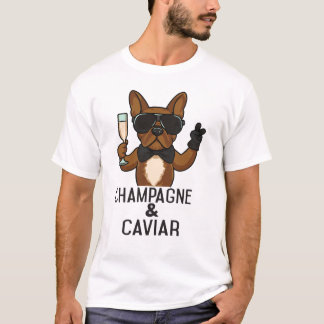 T-shirt Champagne et Caviar