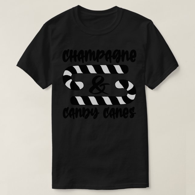 T-shirt Champagne et Sucres de canne 2 (Design devant)