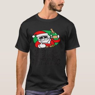 T-shirt Champagne Prosecco Vin Santa Claus Pun de Noël