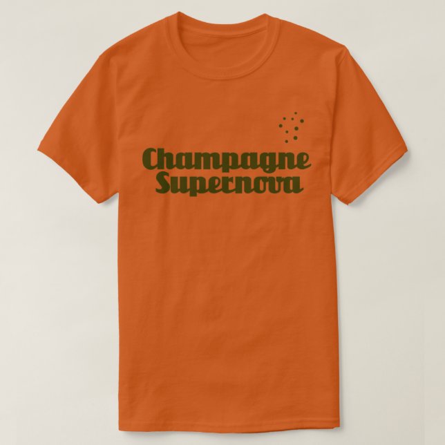 T-shirt Champagne Supernova verde (Design devant)