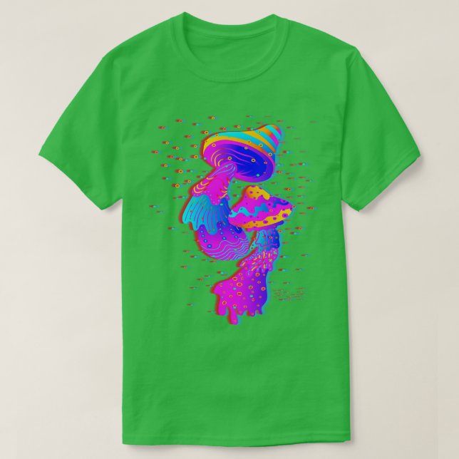 T-shirt Champhrooms Glitch Psychedelic (Design devant)