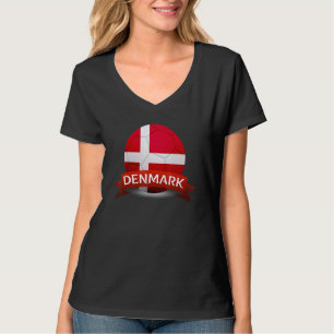 T-shirt Champi du Danemark Équipe du monde de football