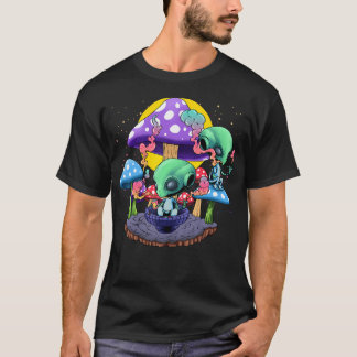 T-shirt Champignon Alien Psychedelique Nostalgie Vibe Groo