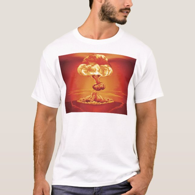 T-shirt Champignon atomique d'explosion nucléaire (Devant)