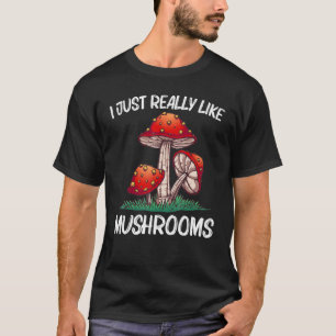 T-shirt Champignon Cool Pour Hommes Femmes Morel Champigno