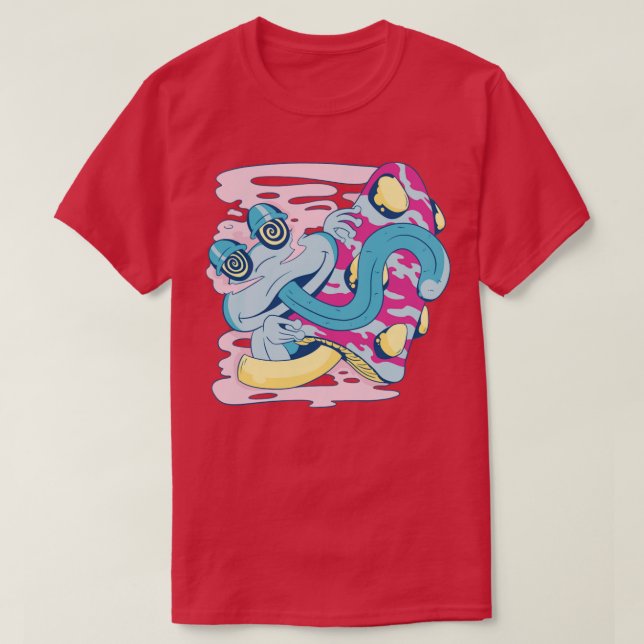 T-shirt Champignon de grenouille trippy (Design devant)