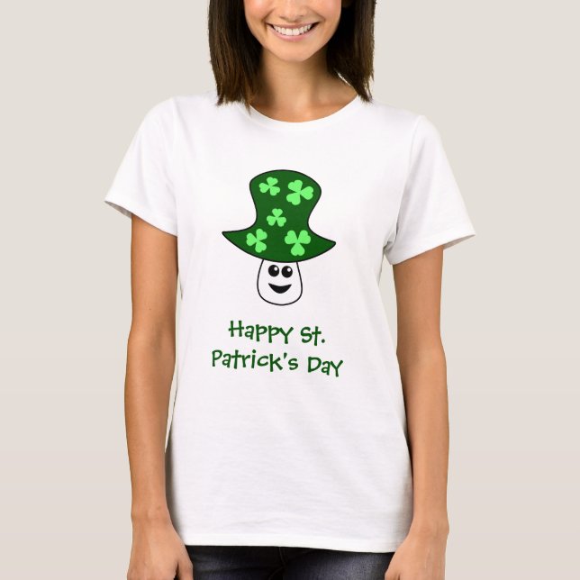 T-Shirt Champignon de la Saint-Patrick (Devant)