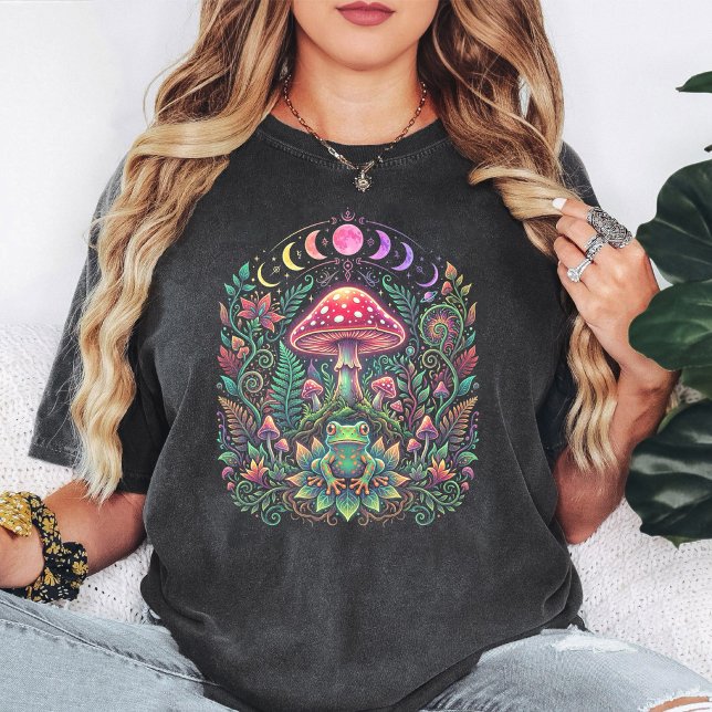 T-shirt Champignon Grenouille Psychedelique Fantaisie Phas (Créateur téléchargé)