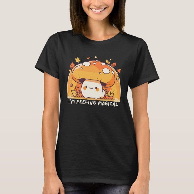 T-shirt Champignon Kawaii Magique (Devant)