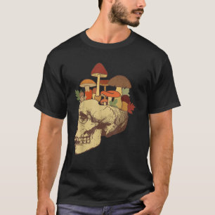 T-shirt Champignon Magique Psilocybin Champignons Crâne Vi