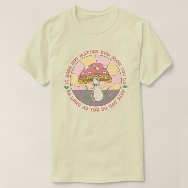 T-shirt Champignon motivationnel Super vintage (Design devant)