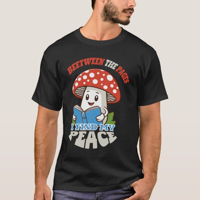T-shirt champignon paix - comptable (Devant)