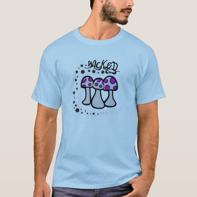 T-shirt champignon pervers (Devant)