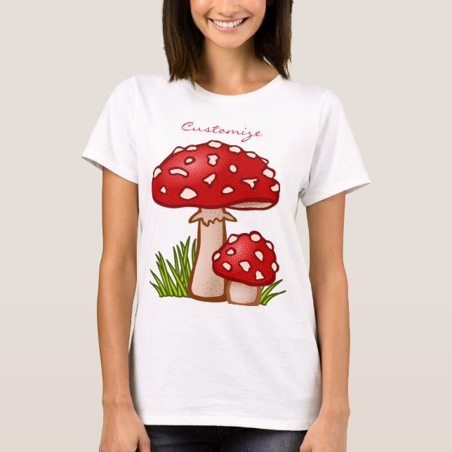 T-shirt Champignons Amanita Rouge Thunder_Cove (Devant)