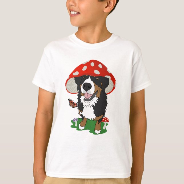 T-shirt Champignons bernois de chiens de montagne (Devant)