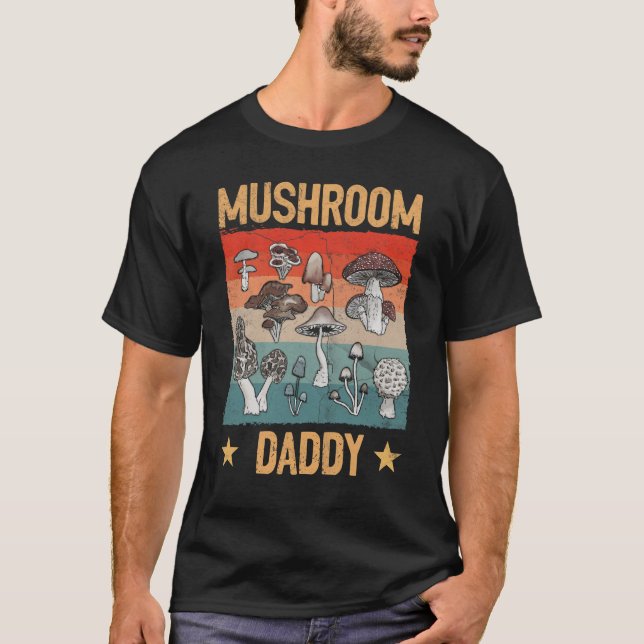 T-shirt Champignons de champignons rétro papa Mycologie ch (Devant)