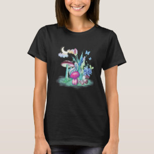 T-shirt Champignons de mycologie colorés chenille Champign