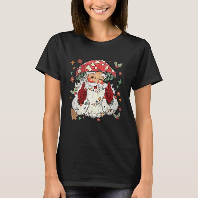 T-shirt Champignons de Noël Champignons Champignons de Par (Devant)