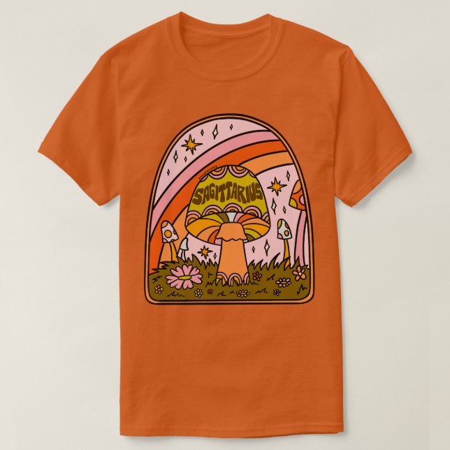 T-shirt Champignons de Sagittaire (Design devant)