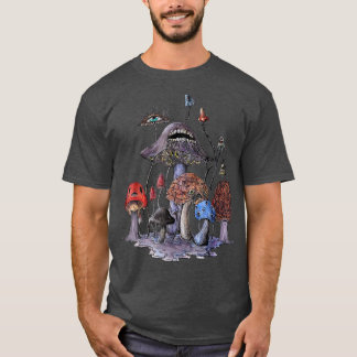 T-shirt Champignons éffrayants Drôle Halloween Hommes d'am