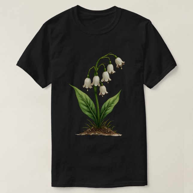 T-shirt Champignons en forme de cloche (Design devant)