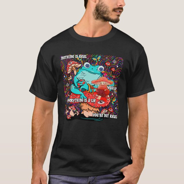 T-shirt Champignons esthétiques Weirdcore avec les yeux Ch (Devant)