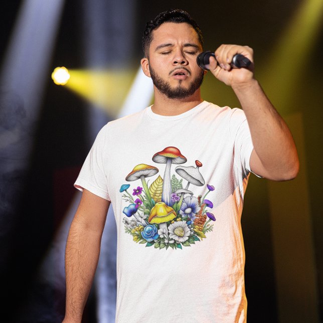 T-shirt Champignons et fleurs magiques (Créateur téléchargé)